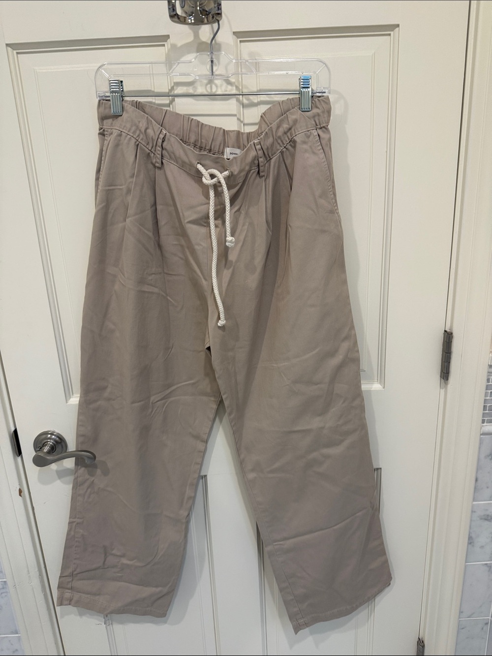 DONNI. Women’s  Drawstring Casual Pants - Tan